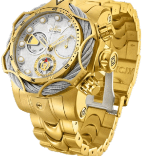 Gold Invicta Watch Group Jewellery Skeleton watch